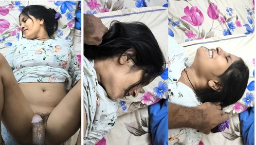 Cute girl get dominated by monster cock . full