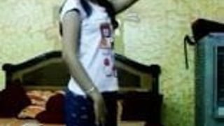 cute indian girl shows off