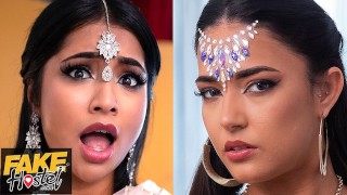 FakeHostel The Wish Makers starring Jasmina Kahn and Nuria Millan – hot Asian girls threesome