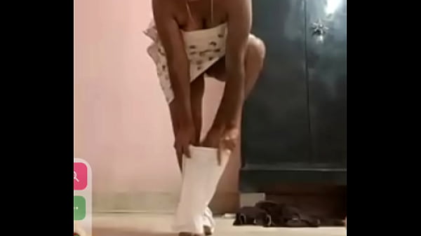 Telugu girl undressing happily