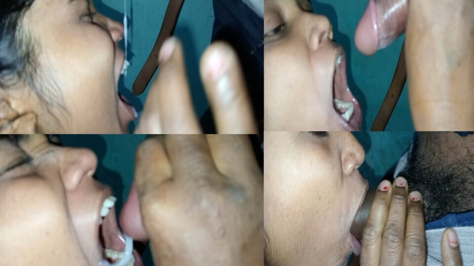 Daughter-in-law and father-in-law’s affair sex shakes father-in-law’s cock with hand and eats daughter-in-law sucks more and takes cum in the main